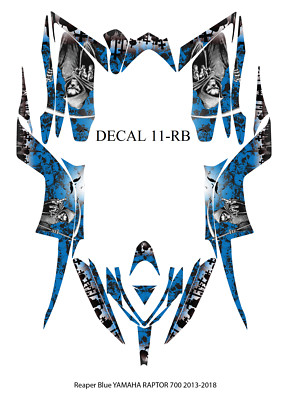 Graphics Kits Decal 4 Yamaha Raptor 700 2013-2024 Decals Stickers ...