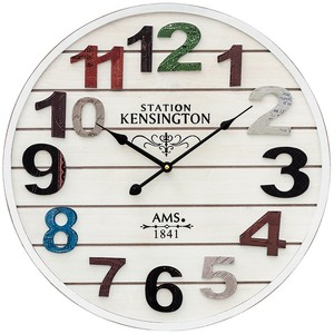 Neu Grosse Wanduhr Holz Uhr Weiss Bunt Rund Antik Vintage Retro Shabby O 50 Cm Ebay