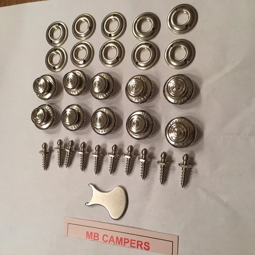 22 X TENAX FASTENERS HOOD KIT WITH  1/2 INCH WOOD SCREW AND KEY
