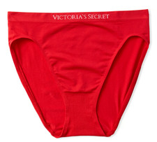 Victoria's Secret Seamless Buttery Soft High Leg Briefs Panties Lipstick Red NWT