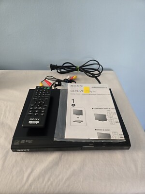 Sony DVP-SR210P  Progressive Scan DVD Player W/ Remote Manual AV Cord