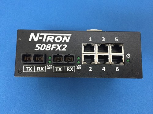 N-TRON 508FX2 6 PORT ETHERNET SWITCH USED - Picture 3 of 4