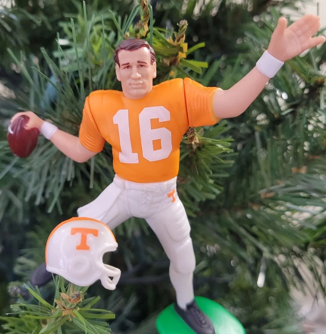 Peyton Manning Tennessee Volunteers Football Xmas Ornament Holiday