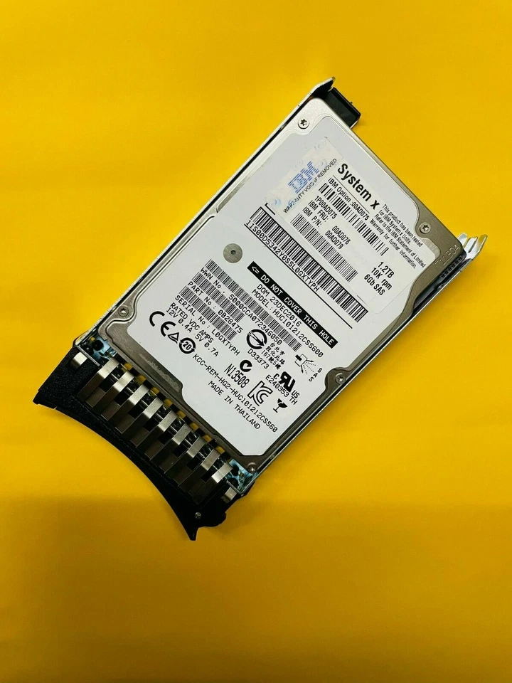 00AD076 IBM / LENOVO 1.2TB 10K 6Gbps SAS 2.5" Hard Disk Drive 00AD075 00AD079 - Image 3 of 4