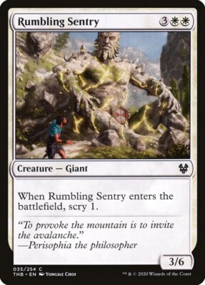 Rumbling Sentry (035) Theros Beyond Death THB MTG Magic