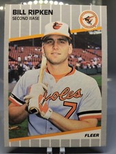 1989 Fleer - Black Box on Bat Knob #616 Billy Ripken