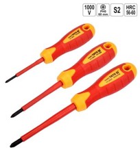 Schraubendreher VDE Phillips 1000V Gr&ouml;&szlig;en: ph0x60 / mm ph1x80 mm / ph2x100 mm