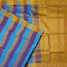Vintage Multicolor Sarees 100 Pure Silk Zari Handwoven Wedding Sari 5YD Fabric