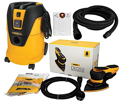 MIRKA-AKTION - DEOS II 663 Schleifmaschine 100x152x152mm + SAUGER 1025 L -Karton