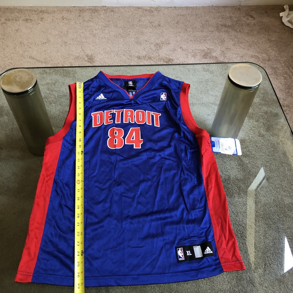NBA DETROIT PISTONS RARE CHRIS WEBBER 84 ADIDAS JERSEY YTH NBA DETROIT PISTONS RARE CHRIS WEBBER 84 ADIDAS JERSEY YTH