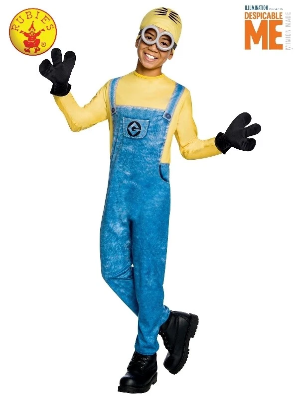 Disguise Kevin Minion Costume for Kids, Official Minions Rise of Gru Outfit  and Headpiece