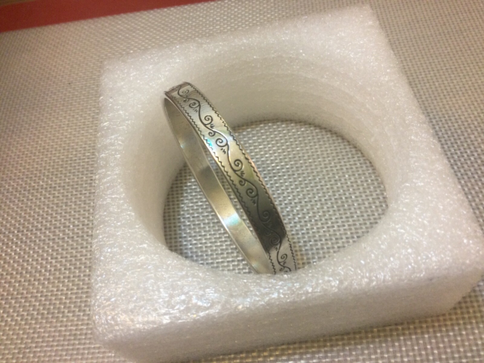 Brighton Silver Plated Scrollwork all Around Bang… - image 1