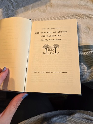 The Yale Shakespeare The Tragedy Of Antony and Cleopatra 1960 Hardcover 3rd P