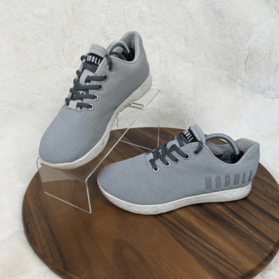 NOBULL Trainer Shoes Mens Size 7 Womens 8.5 Gray High Top‎ SuperFabric Floral NOBULL High Top Grey Camo Trainer Shoes | Mercari main image 3