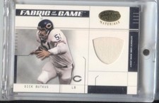 2003 Donruss Dick Butkus Fabric of the game Jersey card 07/50