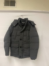 Uniqlo Women's Black Puffer Quilted Hooded Button Up Full Zip Jacket Size XS