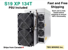 Bitmain Antminer S19 XP 134TH/s ASIC Bitcoin Miner – Tested, Free Shipping