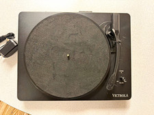 Victrola VTA-200B Belt-Drive 3-Speed Turntable w/ Speakers, Black RCA