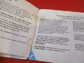 Super Mario Bros. 2 Nintendo NES Instruction Manual Booklet CANADIAN *damaged*