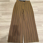 White House Black Market Petite Wide-Leg Jacquard Pants Black/Taupe — photo 1