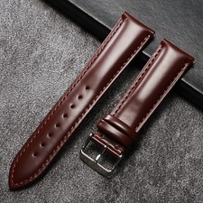 Correa de reloj de cuero genuino de calidad 20 mm 22 mm para hombre correa de cuero de vaca aceitado vintage