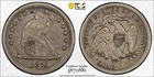 1876 CC Seated Liberty Quarter   PCGS VF 35  Choice Original Carson City Type