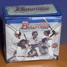 2020 BOWMAN BASEBALL “SAPPHIRE EDITION” FACTORY SEALED HOBBY BOX