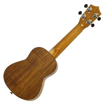 Lauleʻa LAK-2SL Sopran Langhals Ukulele mit Gigbag, Solid Koa Body