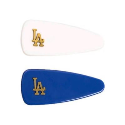 Bijoux Sport by Luv Aj MLB Mini Logo Hair Clip Set ''Los Angeles Dodgers''