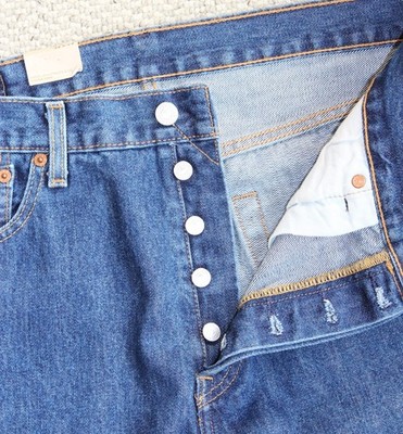 Levi's 501 Original MEN'S JEANS • Button Fly • 34x29 • DARK