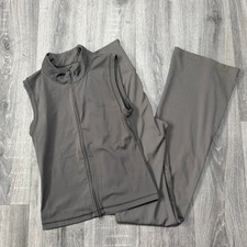 Sisters  Seekers Set Active Wear Flared Leggings Zip Up