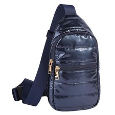 Quilted Puffer Sling Bag Small Crossbody Travel Purse