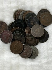🔥 5 CULL Indian Head Penny - 1859-1909 UGLY Random Indian Head Cent 🔥