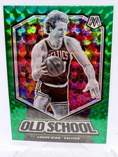 2019-20 Panini Mosaic Old School Green Mosaic Prizm Larry Bird #8 HOF