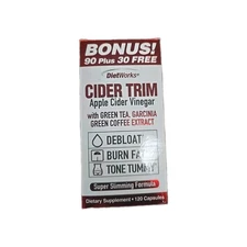 Diet Works APPLE CIDER VINEGAR 90cap WATER BALANCE WEIGH LOSS Dietary Supplement