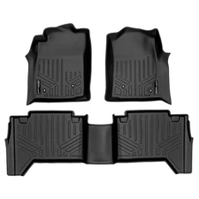 Smartliner Floor Mats 2 Row Liner Set Fits 2005-11 Toyota Tacoma Double Cab