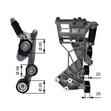 GATES T39136 Riemenspanner, Keilrippenriemen für MERCEDES-BENZ GATES T39136 Riemenspanner, Keilrippenriemen für MERCEDES-BENZ