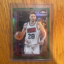 2025-26 Topps Chrome Green Basketball Refractor Alperen Sengun / 99