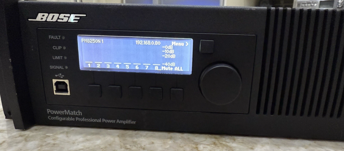 Bose Professional Amplifier PowerMatch PM8250N Power Match 8250
