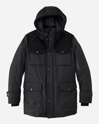 NEW Pendleton mens XL black Ontario down parka winter jacket hybrid NWT