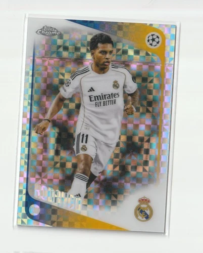 2025-26 Topps Chrome UCC Rodrygo X-Fractor Refractor Real Madrid