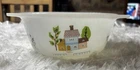 HTF Indopal Vintage Heartland Village Milk Glass 4.75” Casserole Dish