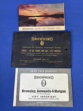 Vintage 1960s Browning Auto-5 Shotgun Manual Original Black Envelope Belgium Vintage 1960s Browning Auto-5 Shotgun Manual Original Black Envelope Belgium