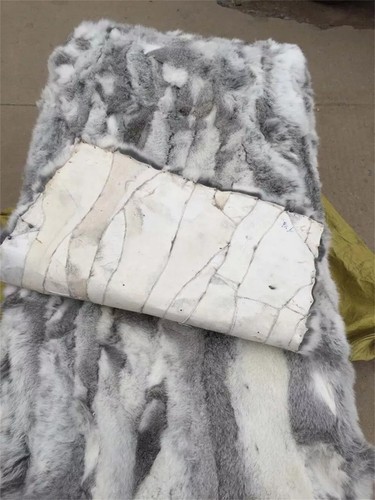 Luxury Genuine Real Rabbit Fur Skin Throw Warm Soft Bedspread Blanket Sofa Bed - Picture 12 of 57