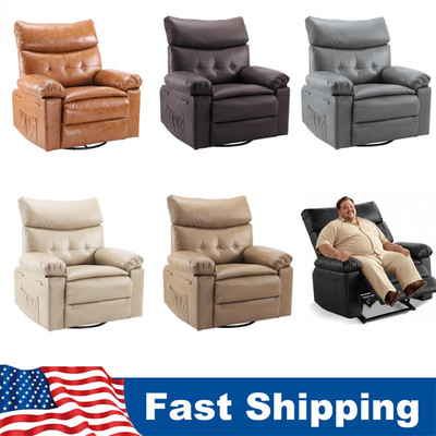 Oversized Swivel Recliner Chair for Adults, 400LB Capacity Manual Recliner