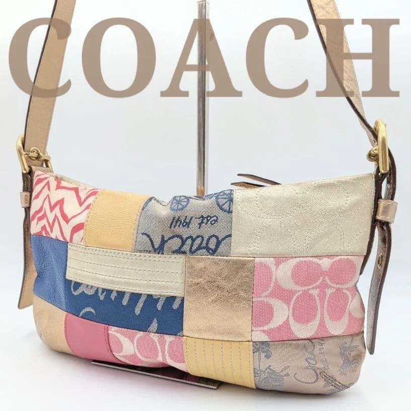 Coach Patchwork Shoulder Bag Exterior Bags & Handbags for Women | eBay