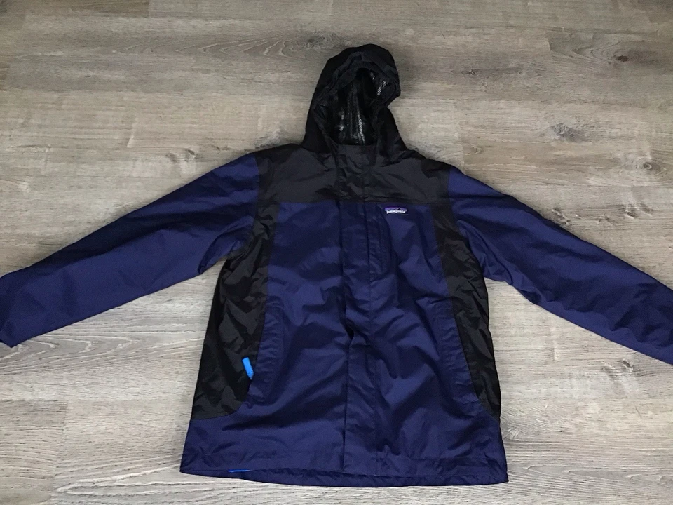 Patagonia Boys XL 14 Blue H2No Waterproof  3 In 1 Winter Coat Hooded - Image 2 of 4