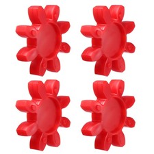 4pcs GS55 Coupling Insert for L-Jaw Coupling L-Jaw Coupler Set, Red