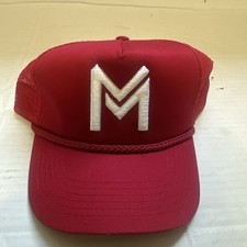 port authority Hat In Red SNAPBACK