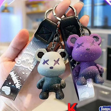 Gradient Color Little Bear Keychain PVC Material Cute Style Bag Charm Cartoon Do